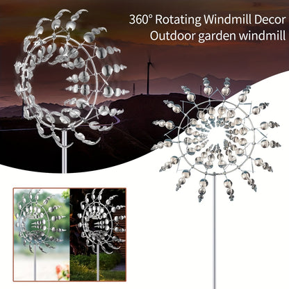 Anti-Rust Kinetic Metal Wind Spinner Windmill for Outdoor Garden Decor & Landscaping 9908747239745-1