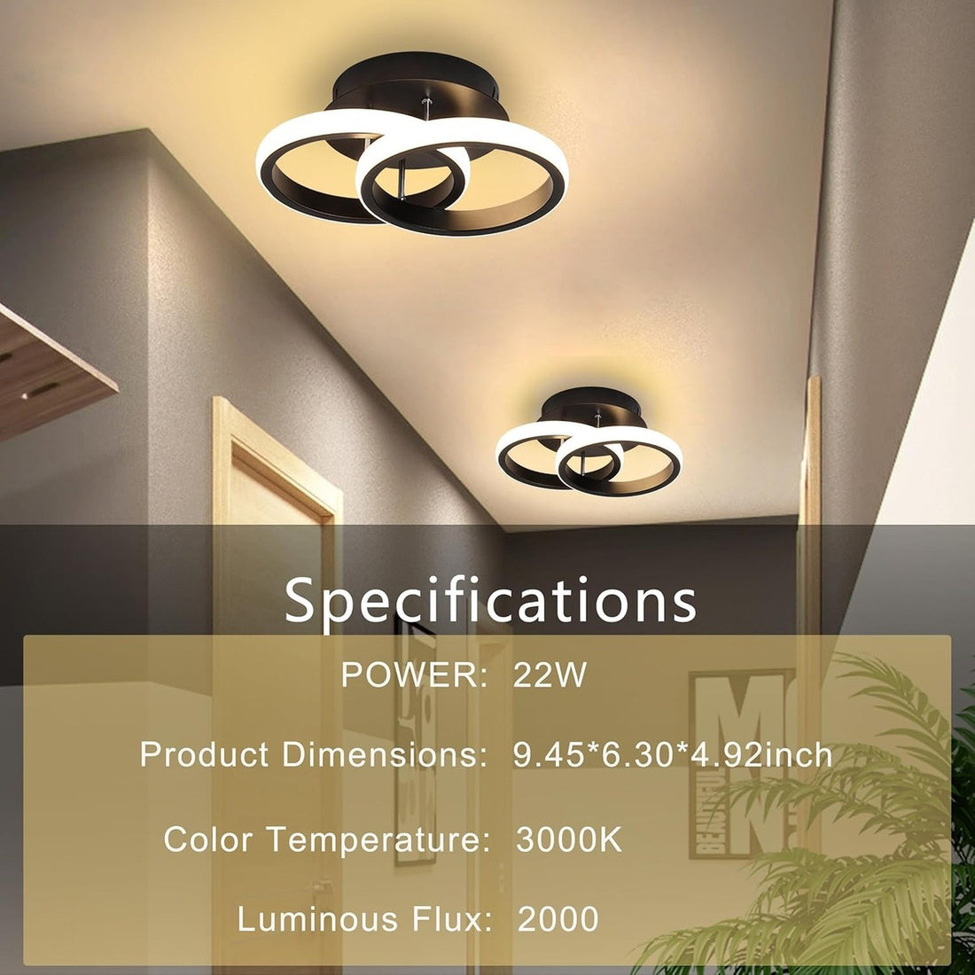 LED Ceiling Light – Compact Round Design for Focused Illumination 9578867097942-1
