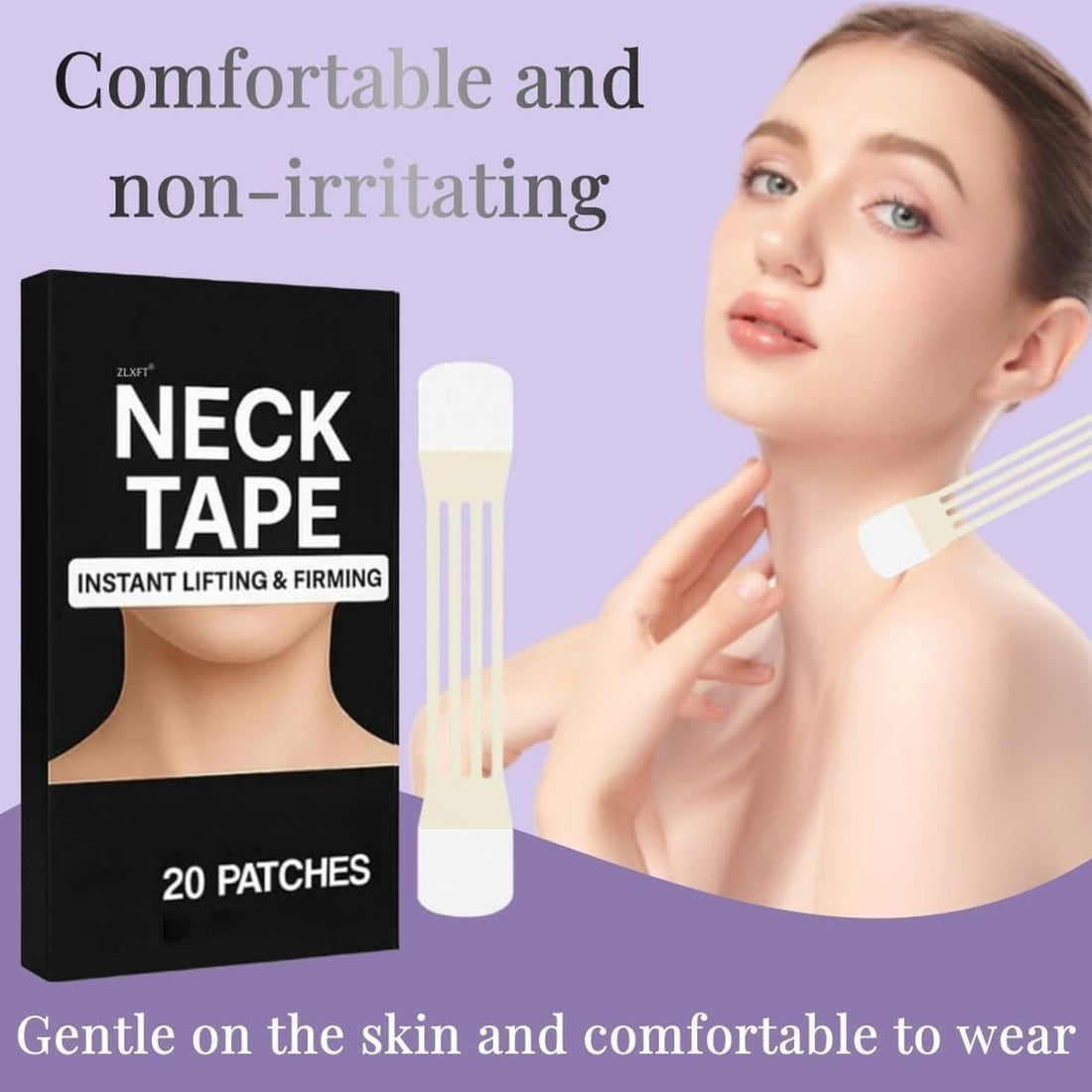 Invisible Neck Face Lift Tape - Instant Wrinkle Smoothing Firming 10788165714254-1