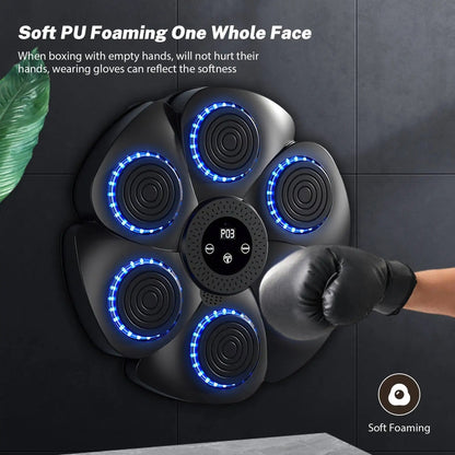 Music Boxing Pad with Targeting Features – Ultimate Punch Machine for Boxing Fitness 9840490152257-1