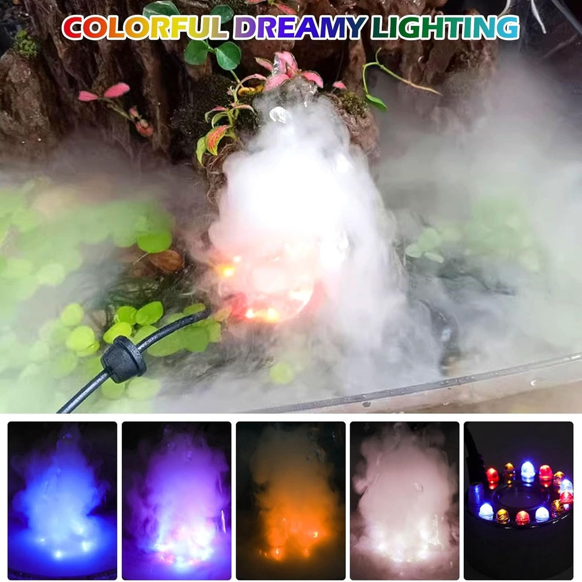 12 LED Light Ultrasonic Mist Maker Fogger 9551802040622-1