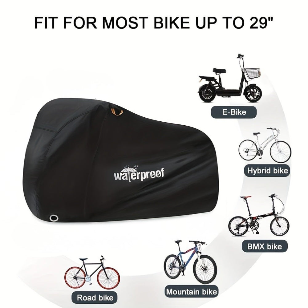 Rugged Waterproof Bicycle Cover - Heavy Duty Protection for Outdoor Storage and Weather Resistance 9932748325185-1