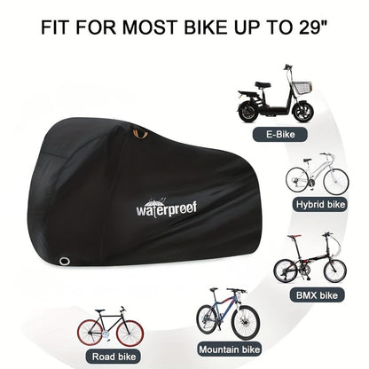Rugged Waterproof Bicycle Cover - Heavy Duty Protection for Outdoor Storage and Weather Resistance 9932748325185-1