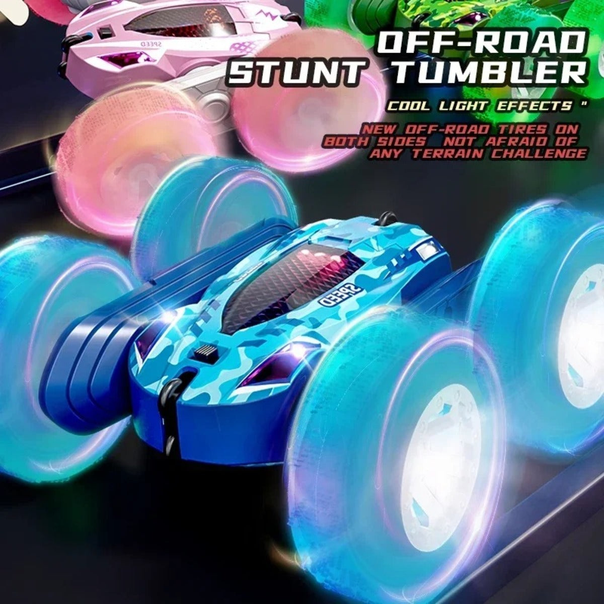 Rc Stunt Car Double Sided Flip 2.4G Remote Control Cars 360¡Ã Rotation Rc Off Road Drift Car Children Gifts For Kids Adults Boys 9751061496115-1