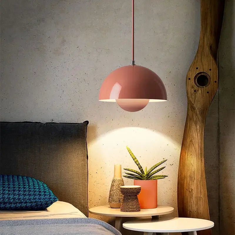 Scandinavian Style Half-Circle Chandelier – Multi-Colour LED Pendant Lighting Fixture 16cm 10215675724115-1