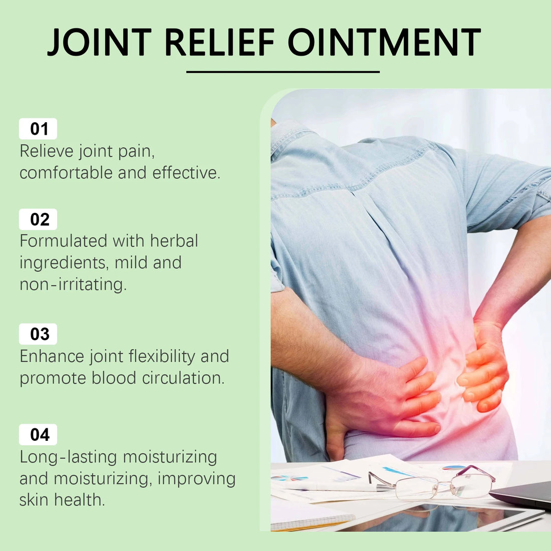 Emu Oil Joint Care Ointment For Muscle Pain Knees Elbows Relief 10458504397103-1