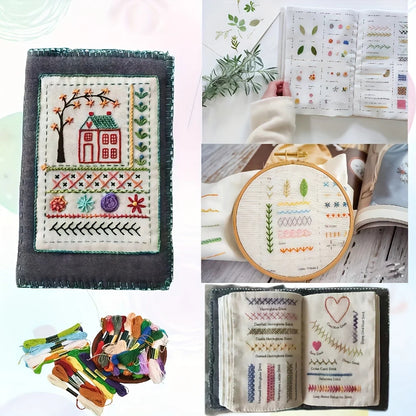 Embroidery Kit Journal to Creatively Craft, Stitch, and Share Your Story Set 15138893594950-1