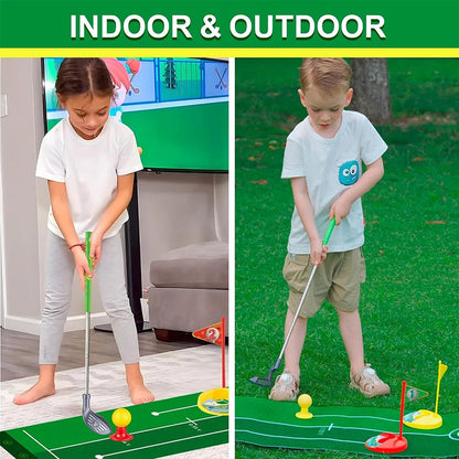 Swingiq – Adjustable Children'S Golf Set With Telescopic Clubs, 3 Balls & 2 Targets For Children Aged 3–8 Years 10590817845512-1