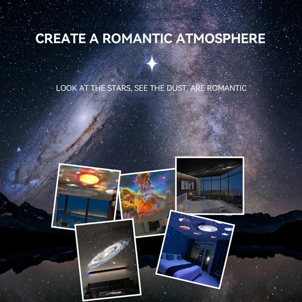 360° Night Light Galaxy Projector – Stunning Rotating Starry Sky Display 9479138279766-1