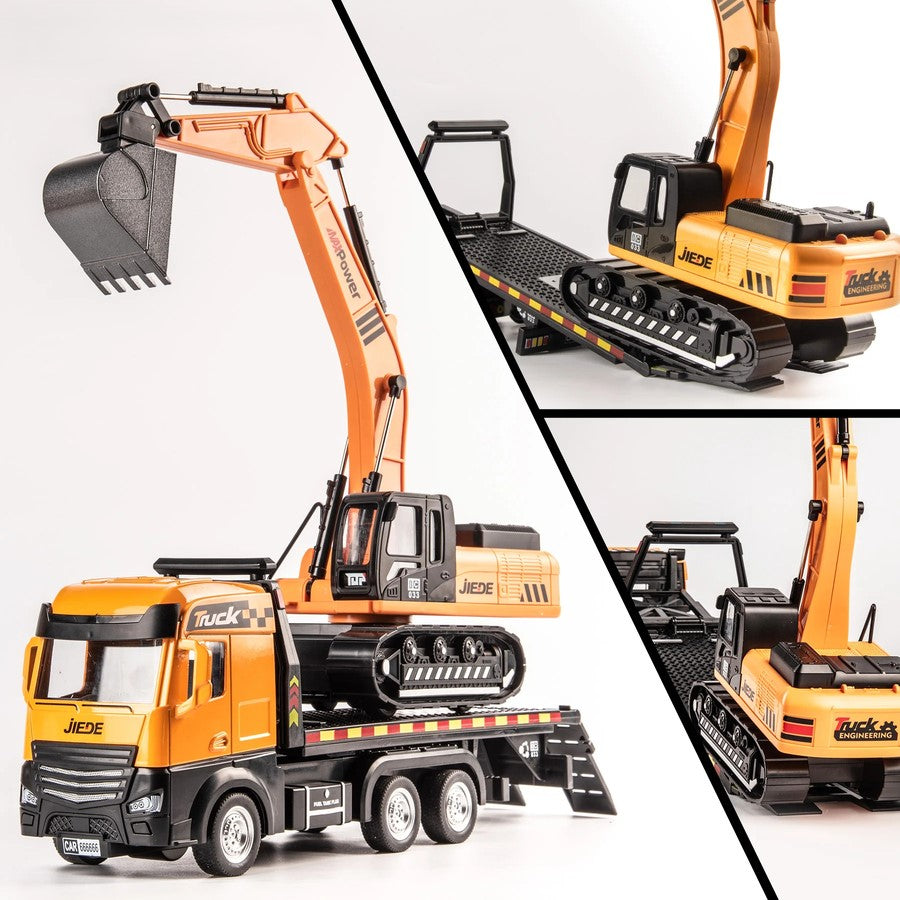 Children'S Interactive Transforming Construction Truck Playset 15613224943965-1