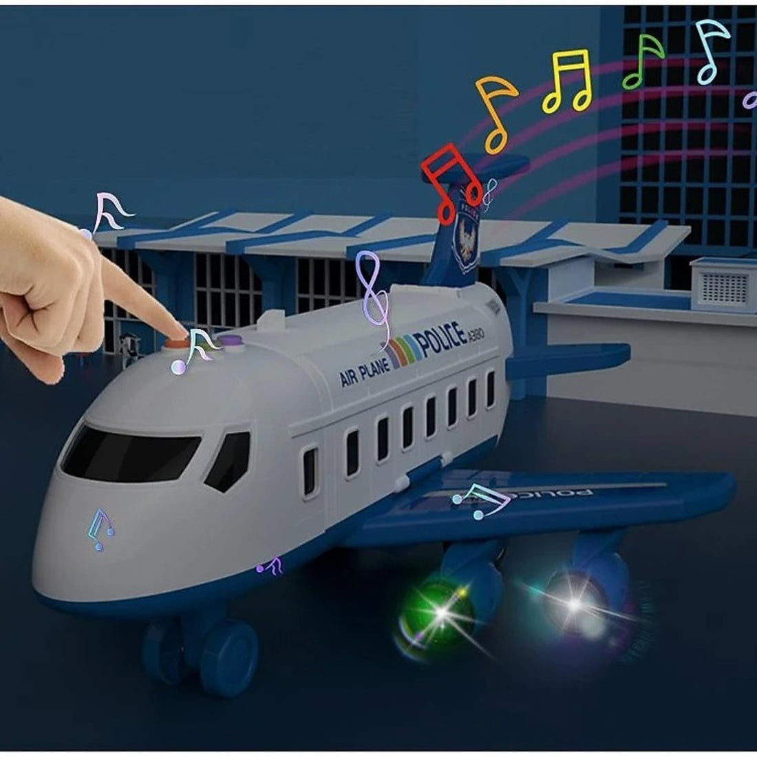 Interactive Professional Plane Play Set - Size Passenger Plane Kids Airliner Toy Car for Children's Gift (4+ year) BER-SPEELGOED-TEC