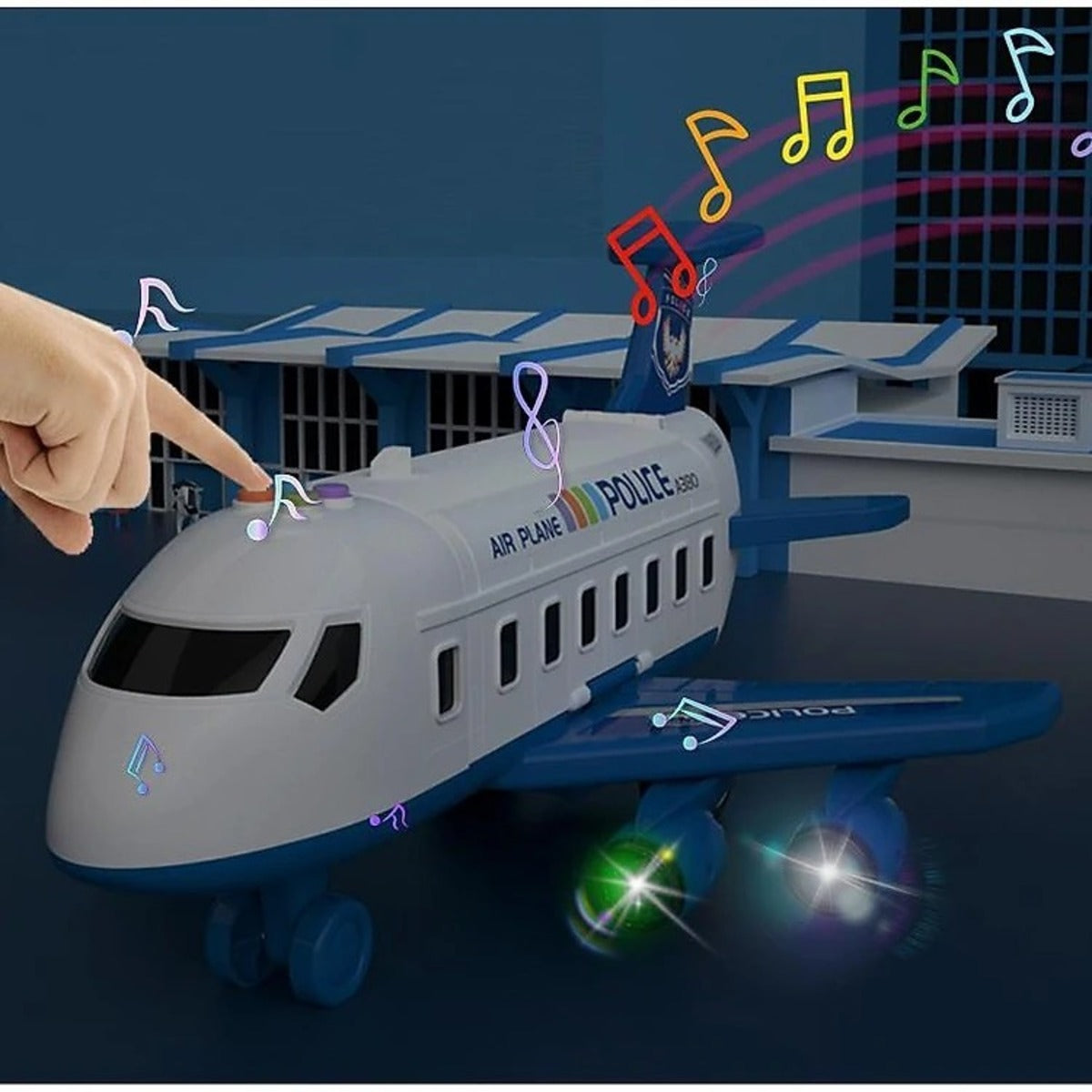 Interactive Professional Plane Play Set - Size Passenger Plane Kids Airliner Toy Car for Children's Gift (4+ year) BER-SPEELGOED-TEC