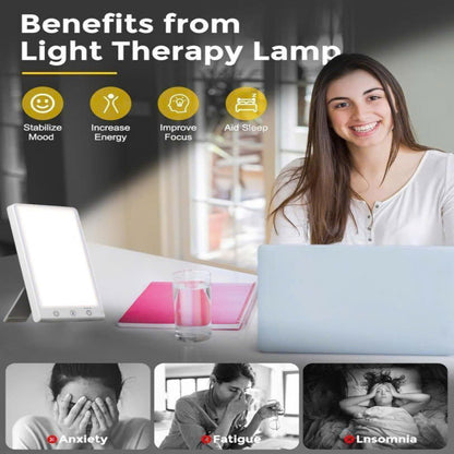 10000 Lux SAD Therapy Lamp - Light Therapy for Seasonal Affective Disorder, Mood Enhancement & Energy Boosting 9932751077697-1