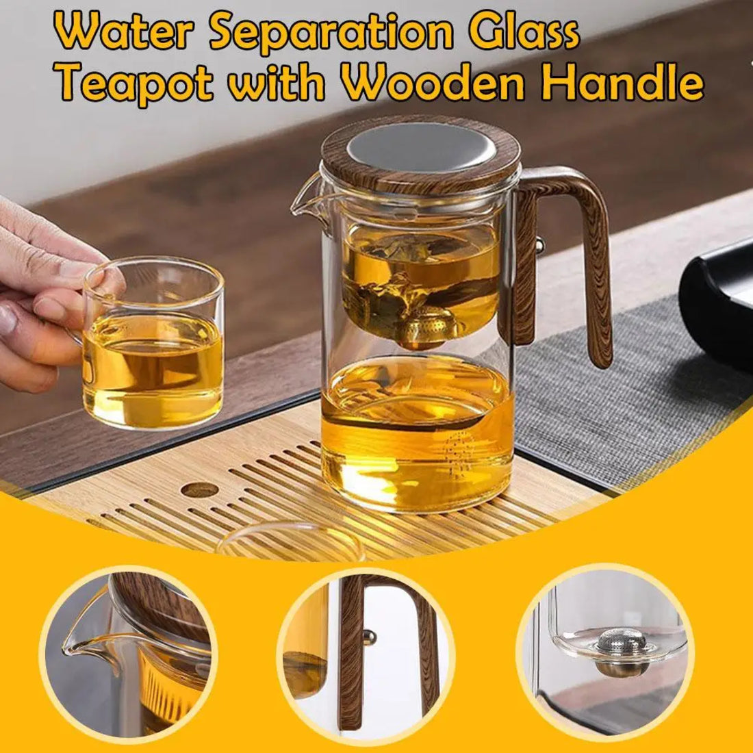 Durable Glass Teapot With Infuser For Tea Brewing 11588921131276-1
