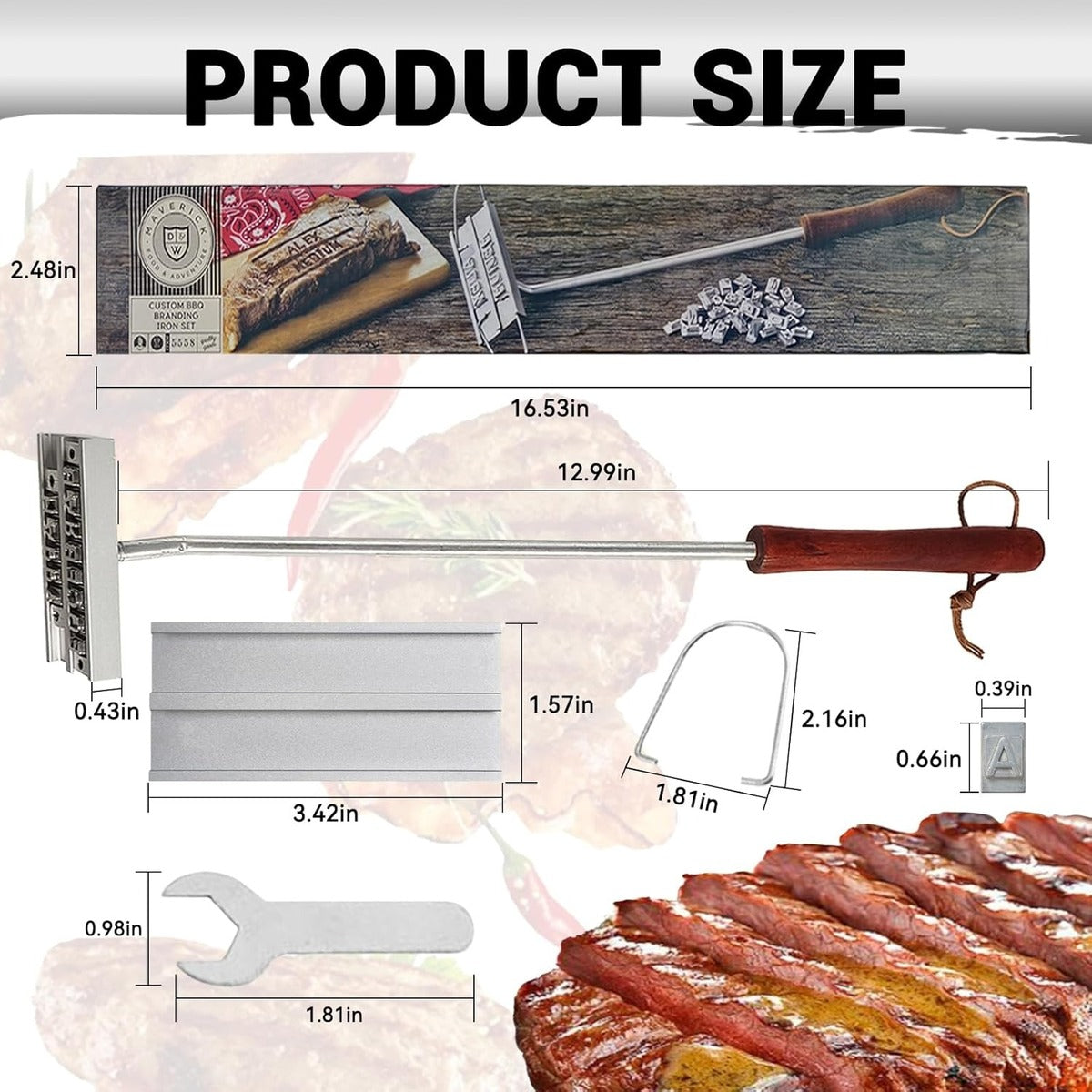 Custom BBQ Branding Iron – Personalized Grill Master Tool 7580705325299-1