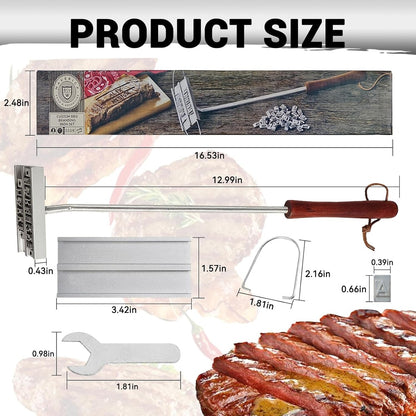Custom BBQ Branding Iron – Personalized Grill Master Tool 7580705325299-1