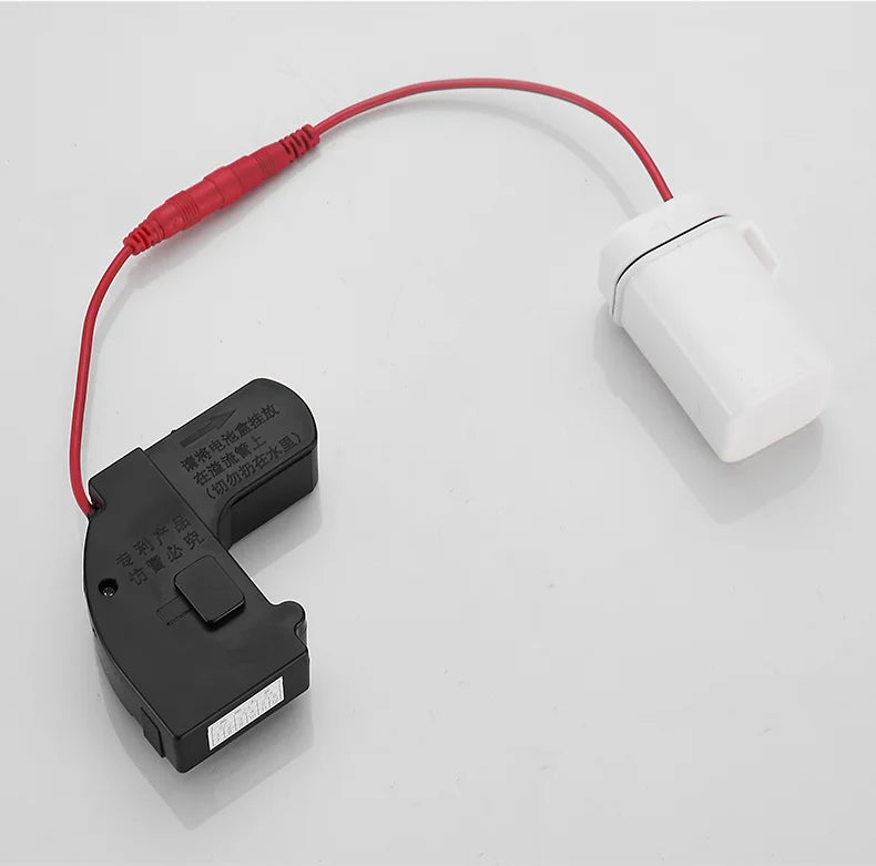 Touchless Intelligent Auto-Flush Sensor - Adjustable Automatic Motion Sensor Toilet Flush Kit Powered by Batteries 7974825361606-1