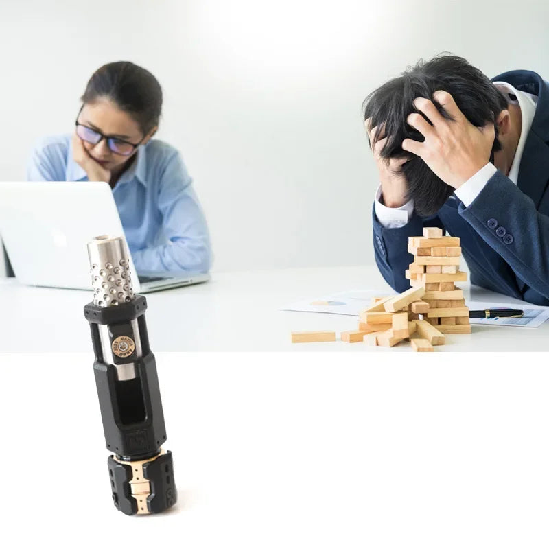 Musketeers Gun Bolt Fidget Spinner – Sleek Metal EDC Haptic Slider for Ultimate Stress Relief, ADHD Focus, and Office Desk Fun 8461875216582-1