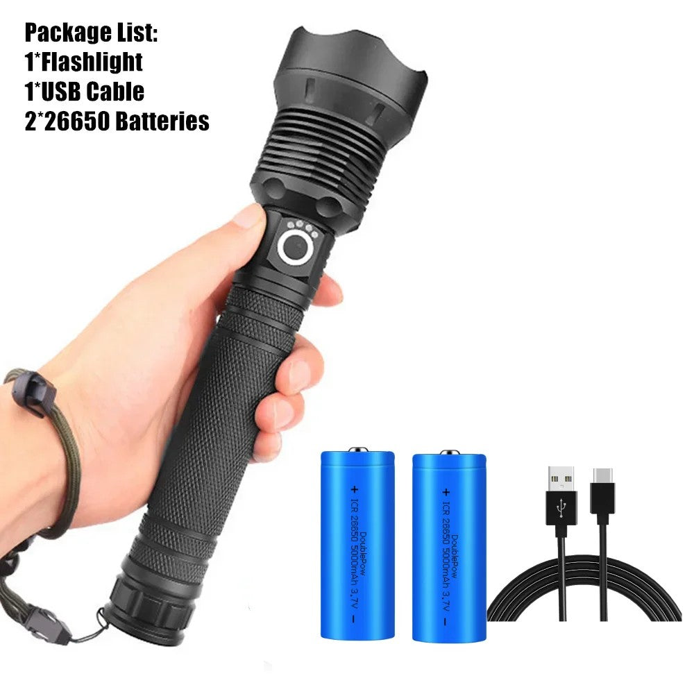 5000 Lumens Xhp70.2 Most Powerful Flashlight Worlds Brightest 93885150-50b