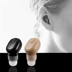 Single Ear Wireless Earbuds Bluetooth Headset In-Ear Mini Invisible Headphone Business Earphone 12 Hours Super Long Battery Life Suitable For Sports Workout/Home/Office/Sleep (Black)