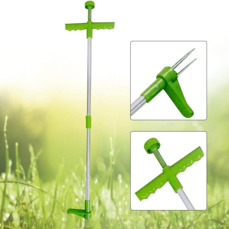 Stand Up Weed Remover Tool for Garden - Long Handle, No Bend Puller
