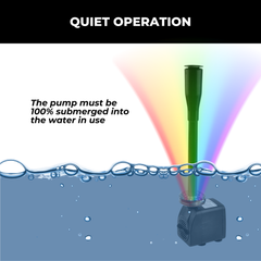 Fountlite Garden Fountain Pump With 12 Led Lights