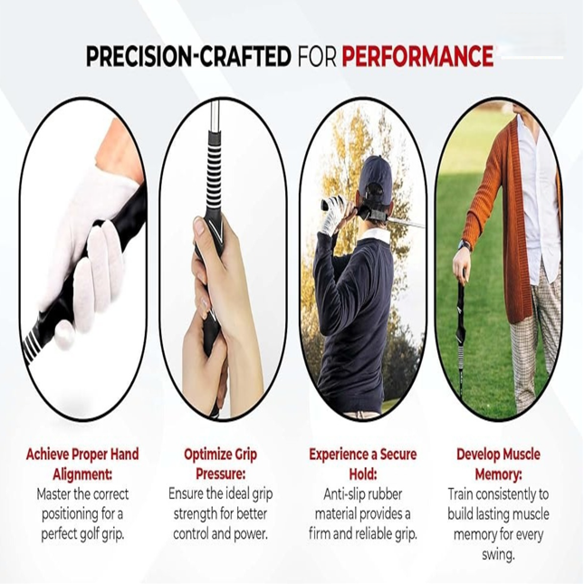 Golf Grip Training Aid - Practice Aid Golf Grip Trainer Accessory 8285131079878-1