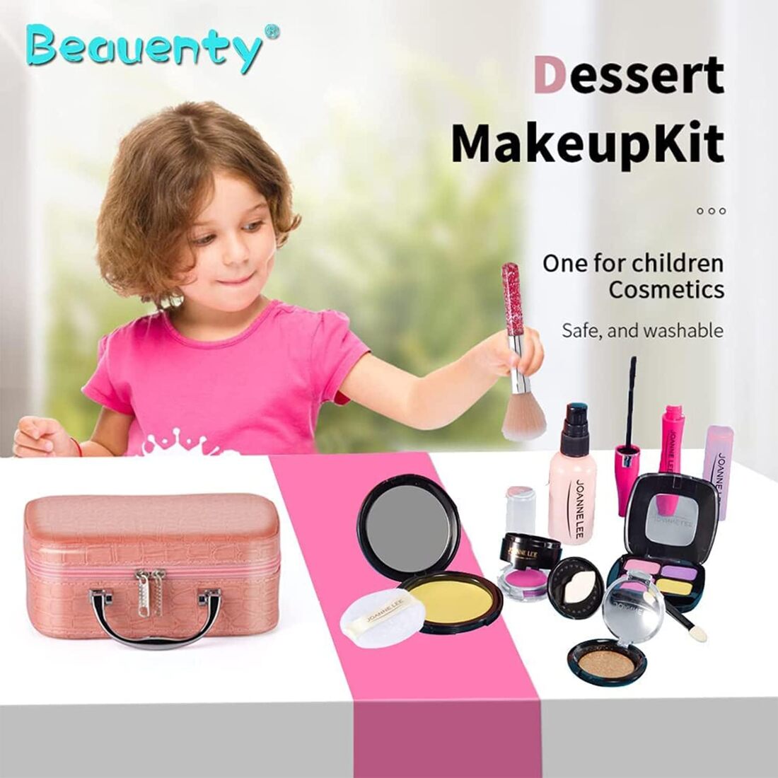 Kid’s Premium Makeup Kit – 22-Piece Set with Stylish Makeup Bag 9657413337411-1