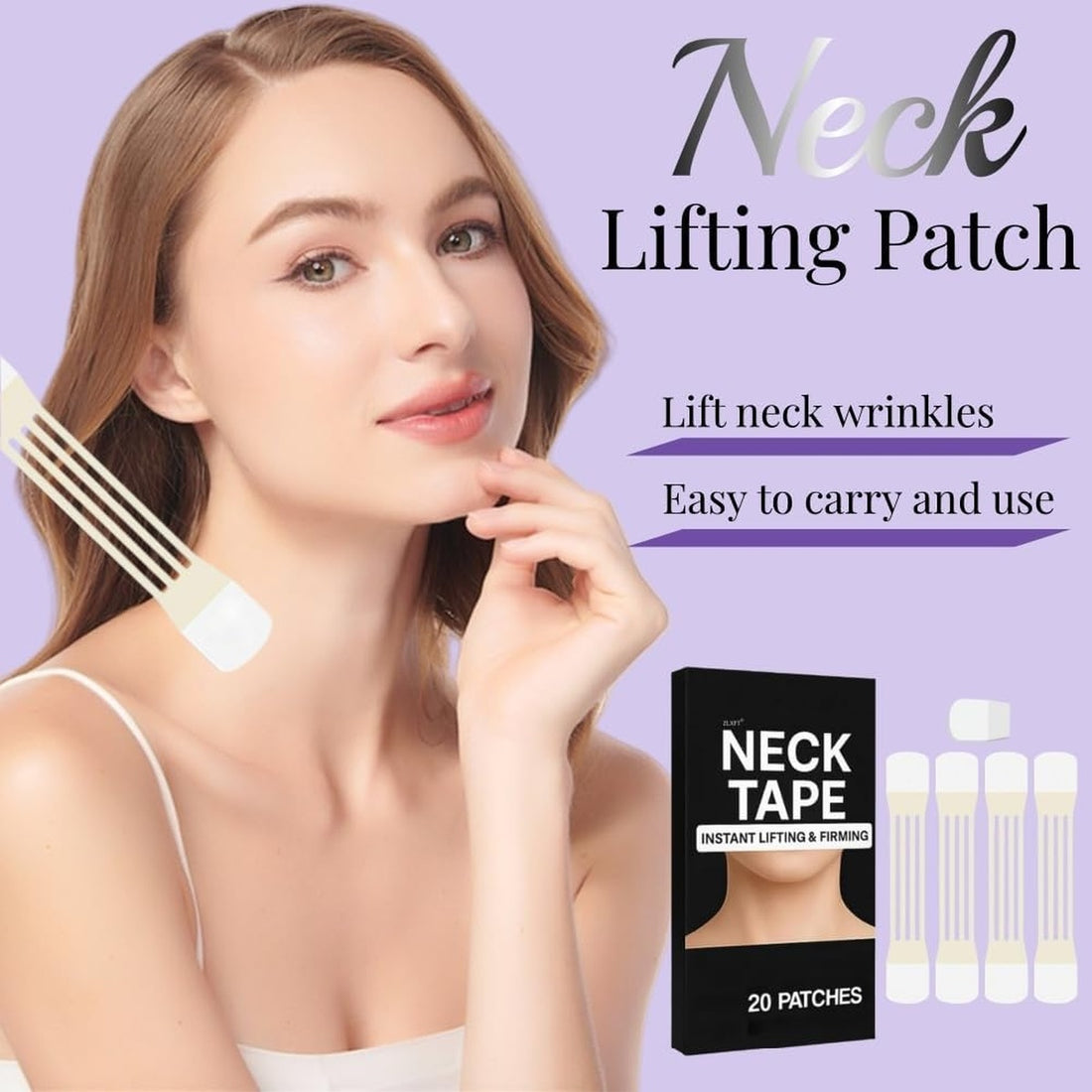 Invisible Neck Face Lift Tape - Instant Wrinkle Smoothing Firming 10788165714254-1