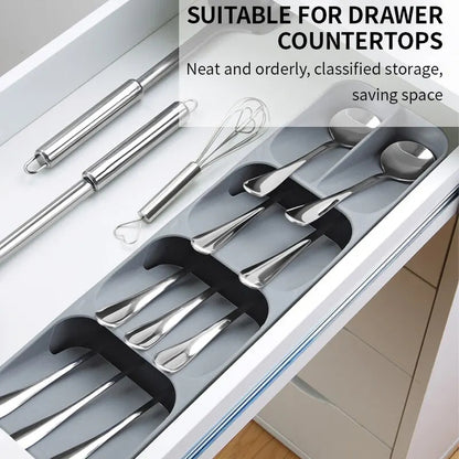 Space Saving Kitchen Drawer Cutlery Storage Tray 6852109467748-1