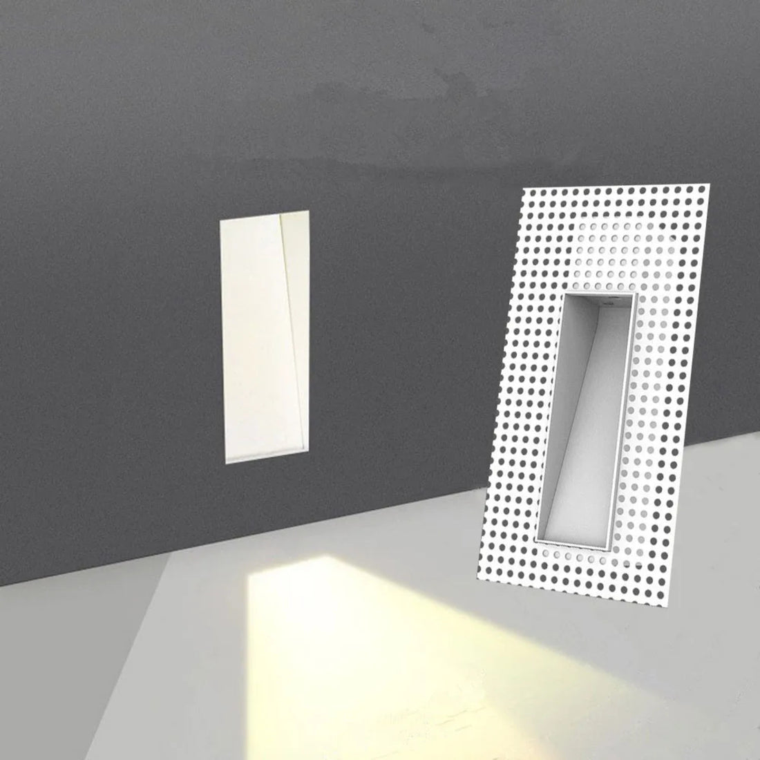 Led Embedded Wall Lamp With Pir Motion Sensor – 3W White & Black Staircase Footlight For Aisle, Corridor, And Home Lighting 14962032640324-1