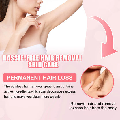 Natural Permanent Hair Removal Spray Gentle Smooth Skin Formula (100ml)