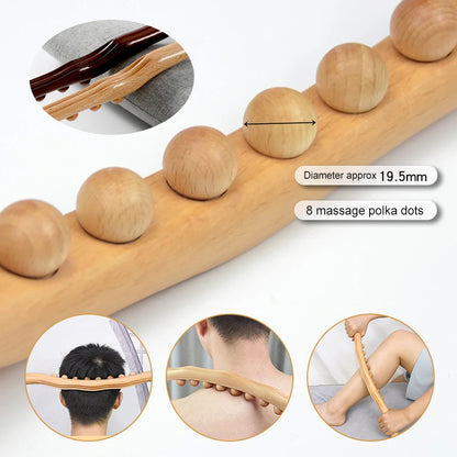 Double Row Wooden Massage Stick with 20 Beads 1005007038377436-al-1