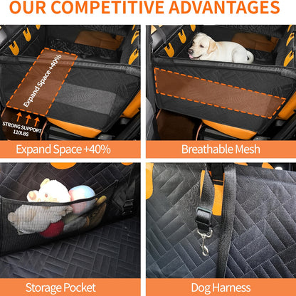 Portable Cats & Dog Seat for Car - Waterproof, Spacious & Secure for Stress-Free Car Rides 9957152555329-1