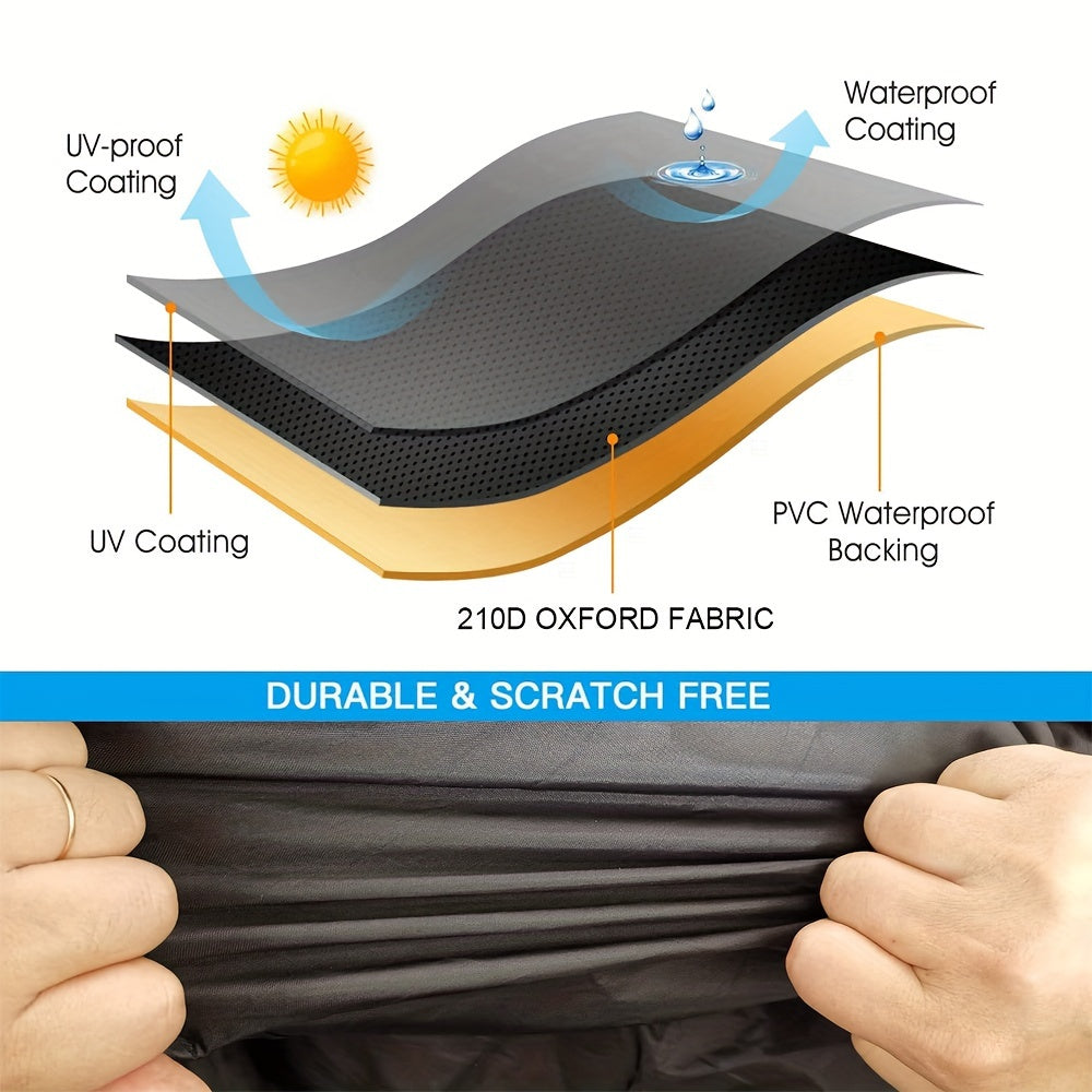 Rugged Waterproof Bicycle Cover - Heavy Duty Protection for Outdoor Storage and Weather Resistance 9932748325185-1