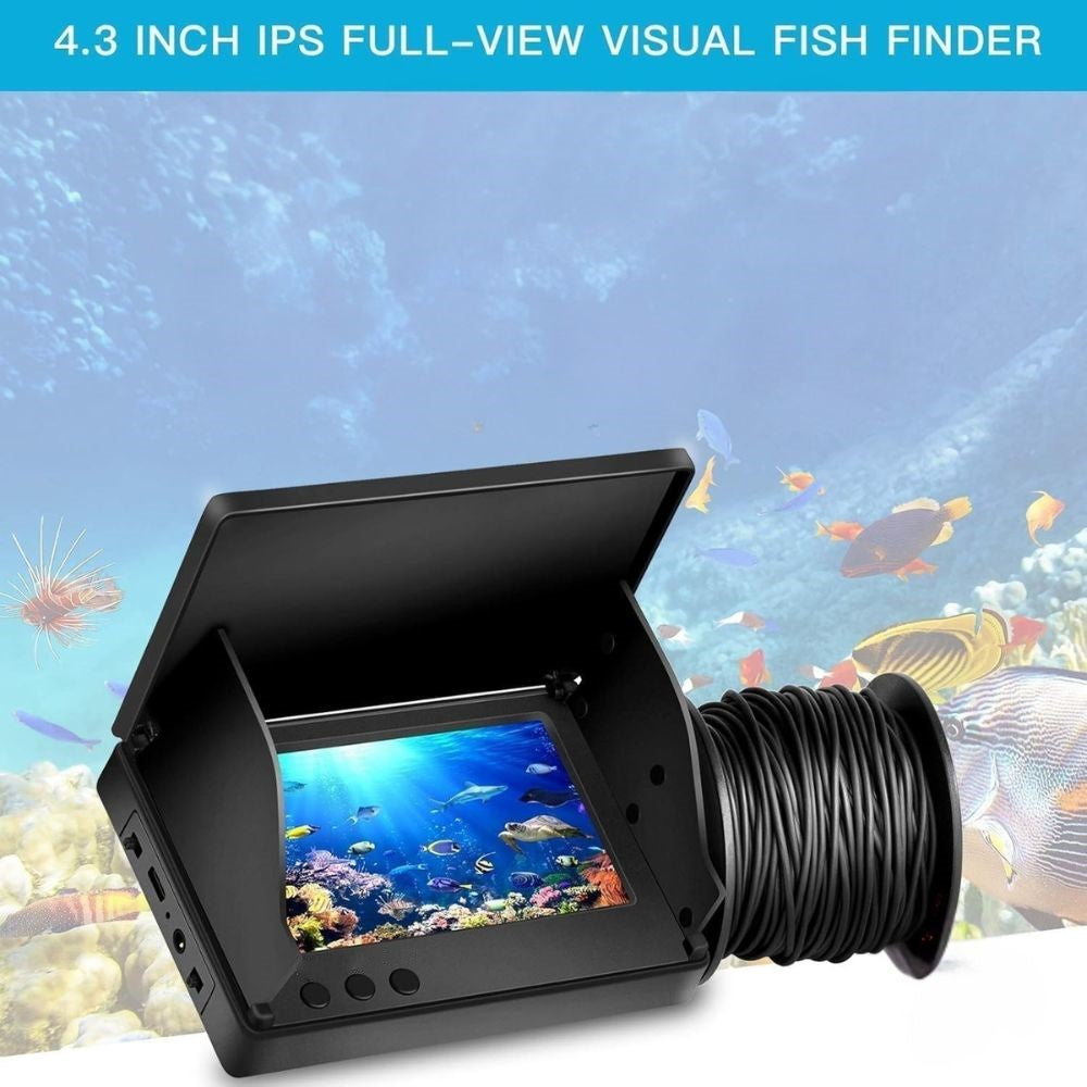 HD Underwater Camera 4.3" Screen 30m Depth Temp Sensor 7987446448175-1