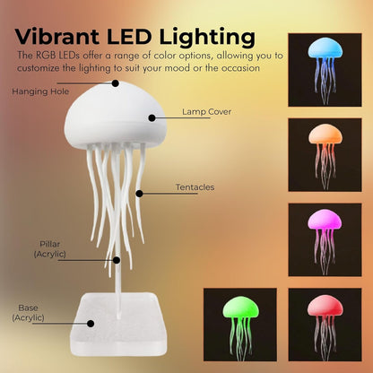 Jellyfish Ambient Lamp Creates Calming Color Shifting Light For Relaxation 8624208314610-1