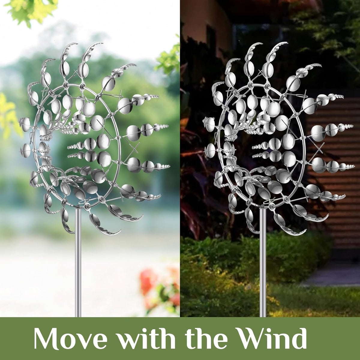 Anti-Rust Kinetic Metal Wind Spinner Windmill for Outdoor Garden Decor & Landscaping 9908747239745-1