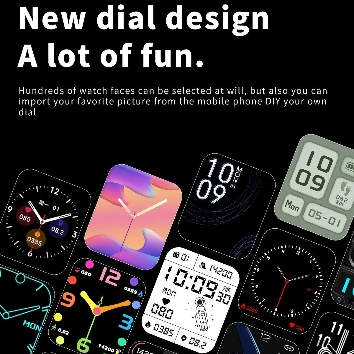 Blood Glucose Monitoring Smartwatch - Bluetooth Call Information Display Health Monitor Multiple SH1751817214987860732