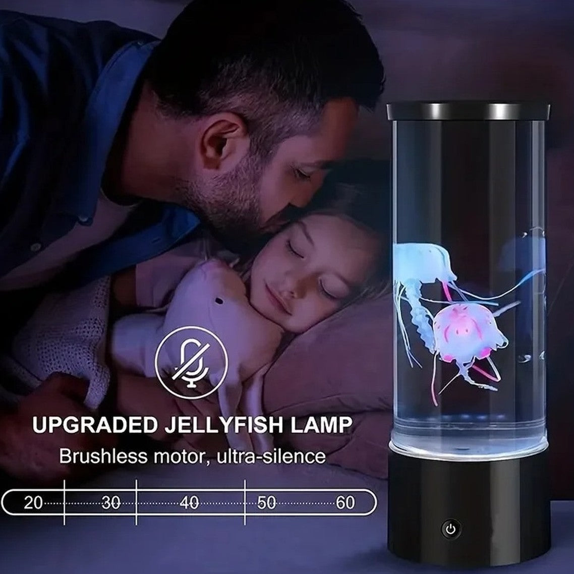 Soothing Led Jellyfish Aquarium Lamp With Color Changing Sensory Lights