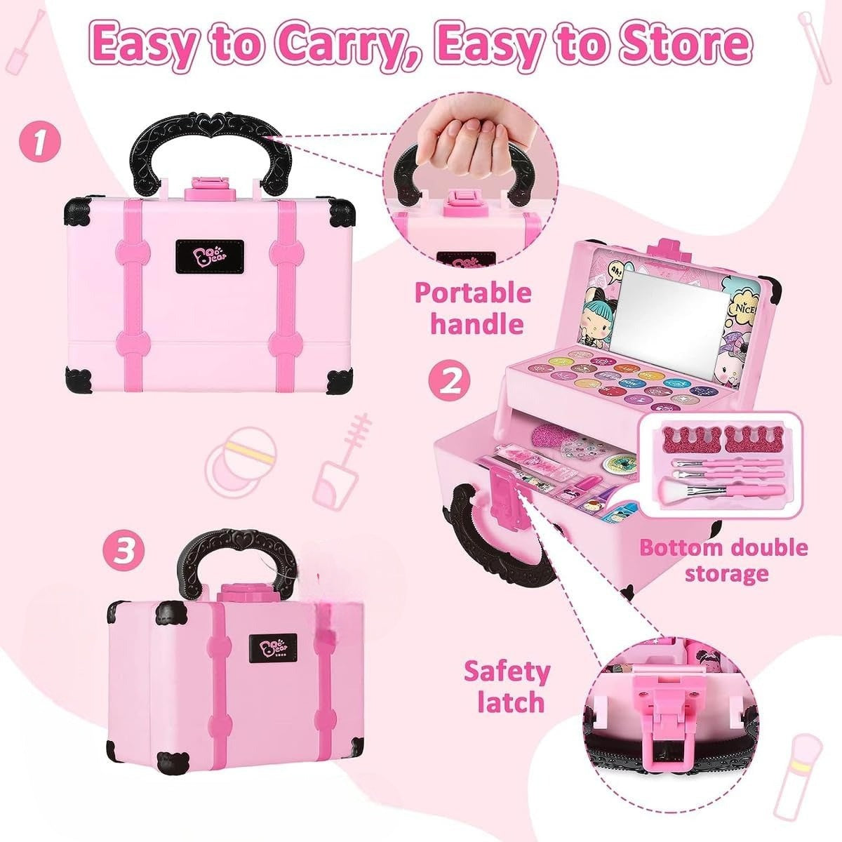 Washable Non Toxic Kids Makeup Set Fun Safe Educational Play (3+ years) 14906041991494-1