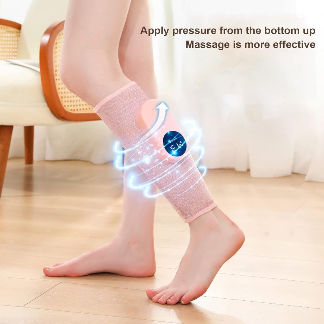 Aeroflux Cordless Leg & Calf Massager With Heat – Air Compression Therapy, Modes, Rechargeable Design 15426142437756-1