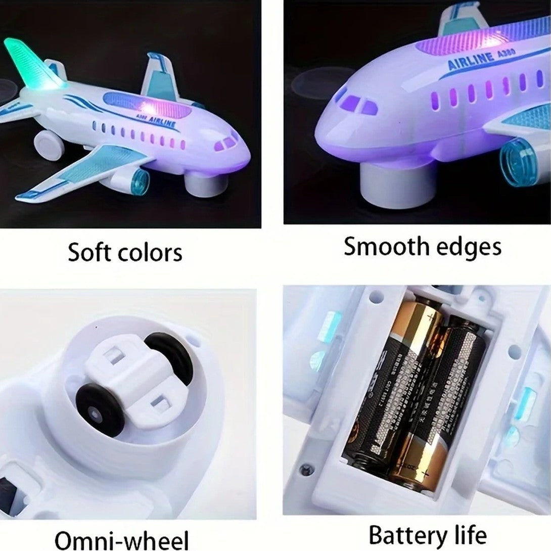 Spinjet – Led Electric Airplane Toy With 360° Rotation & Music