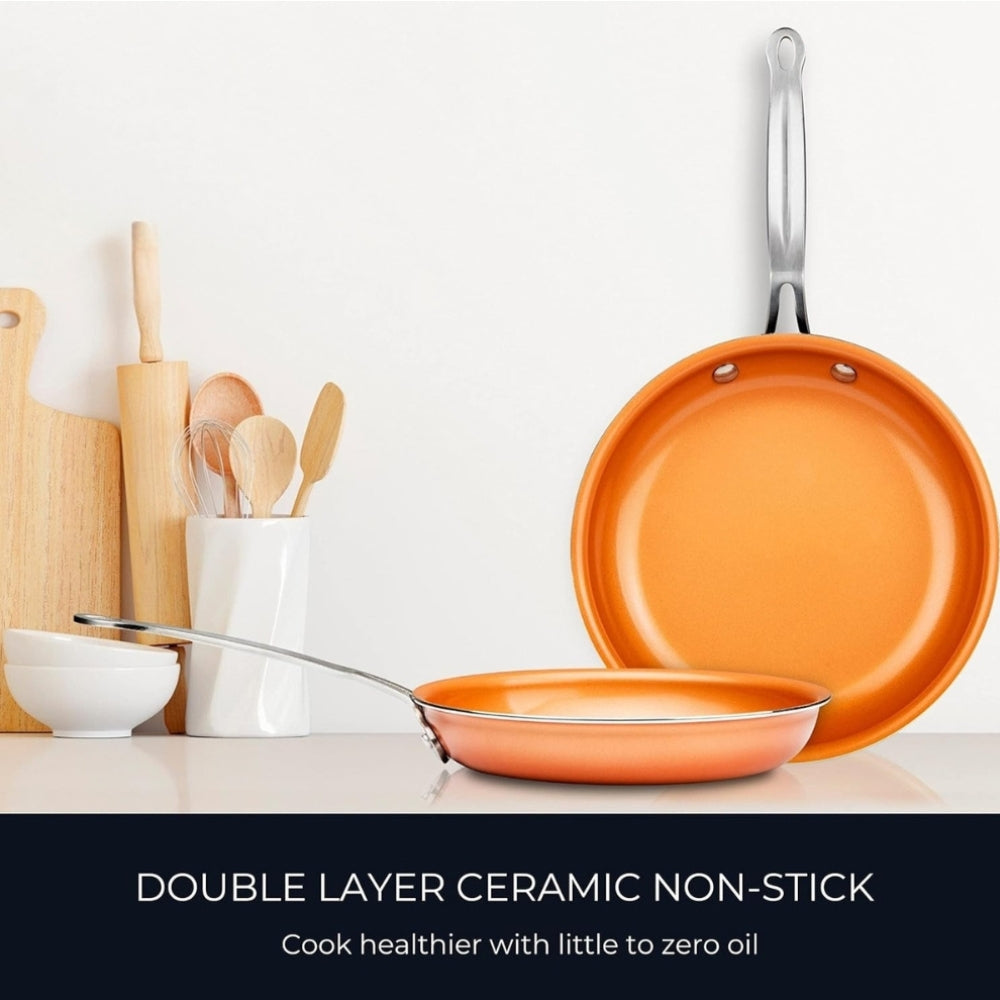 Professional Copper Pan With Non-Stick Coating & Perfect Heat Distribution 10373625774344-1