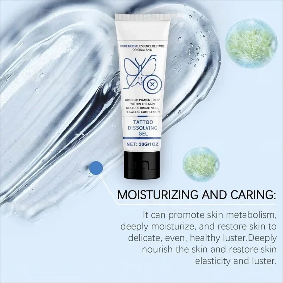 Tattoo Gone Removal Cream Fades Ink Restores Natural Clear Skin (30g)