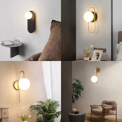Nordic Golden LED Wall Lamp – 9W G9 Bulb Wall Sconce for Bedroom, Living Room, and Bathroom - Neutral Light