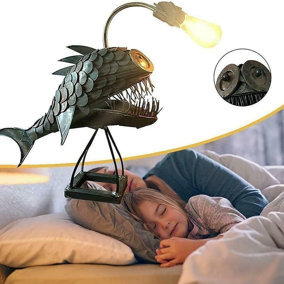 Steampunk Angler Fish Lamp – Cool & Unusual Floor Lamp for Your Home 9841546592577-1