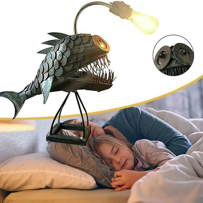 Steampunk Angler Fish Lamp – Cool & Unusual Floor Lamp for Your Home 9841546592577-1