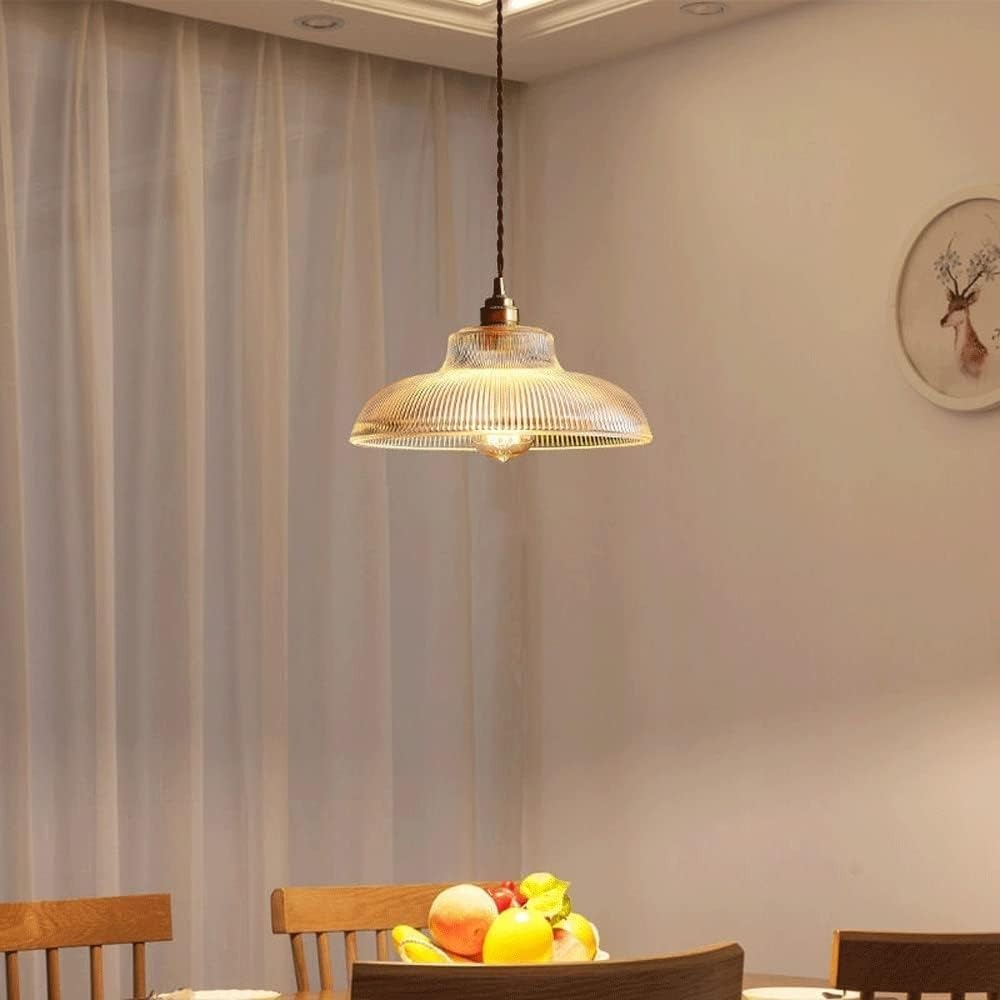 Vintage Style Glass Pendant Light - Scandinavian Hanging Lamp Design 10142339957075-1