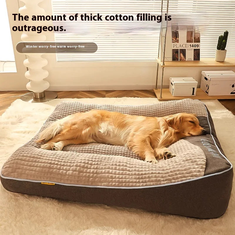 Orthopedic Dog Mattress Bed with Removable Cover for Large Dogs 9848172118337-1